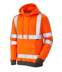 LEO WORKWEAR GOODLEIGH EN ISO 20471 Cl 3 Hooded Sweatshirt
